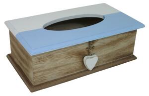 Dekorační box na tissue sv.modrý