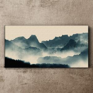 Obraz na plátně Obraz na plátně Čínský Mounain Ink