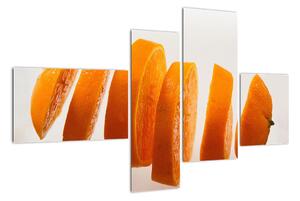 Moderní obraz - dílky pomeranče (110x70cm)