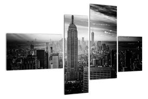 Černobílý obraz města - New York (110x70cm)