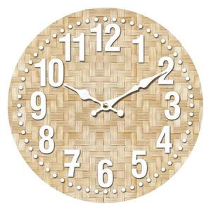 Nástěnné hodiny Pletený bambus