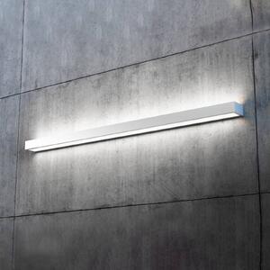 MCJ Nástěnné svítidlo Mera LED, šířka 120 cm, hliník, 4 000 K, Hliník / šedá / zinek, Chodba, kov, Moderní