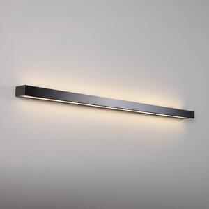 MCJ Nástěnné svítidlo Mera LED, šířka 120 cm, černá, 3000K, Černá, Chodba, kov, Moderní