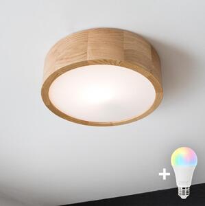 Brilagi - LED RGBW Stmív. strop. sv. CARVALHO 1xE27/9W/230V Wi-Fi dub pr. 27,5