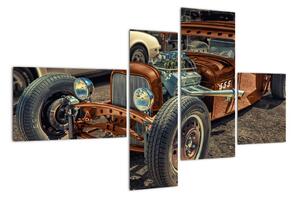 Obraz historického auta (110x70cm)