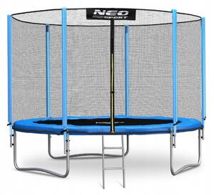 Zahradní trampolína 8ft/252 cm s vnější sítí a žebříkem Neo-Sport