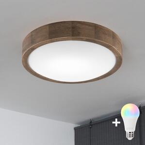 Brilagi-LED RGBW Stmív. strop. sv. CARVALHO SLIM 1xE27/9W/230V Wi-Fi dub pr. 27