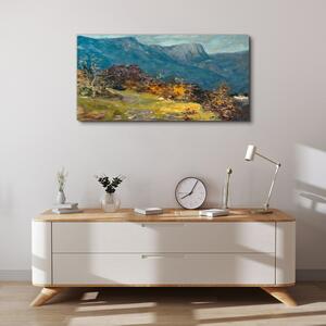 Obraz na plátně Obraz na plátně Malování přírody hory