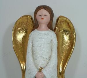 Anděl se zlatými křídly 41 cm 3130018