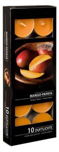 Svíčky vonné čajové 10 ks Mango-papaja 9000167