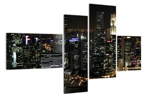 Obraz nočního města (110x70cm)