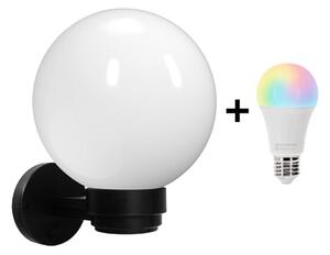 Brilagi-LED RGBW Venkovní nástěnné svítidlo HARBOR 1xE27/9W/230V IP33černá/bílá