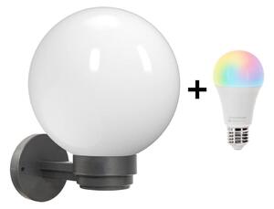 Brilagi -LED RGBW Ven nástěnné svítidlo HARBOR 1xE27/9W/230V IP33 antracit/bílá