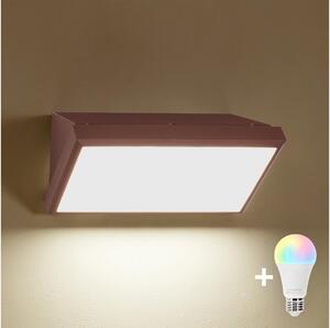 Brilagi - LED RGBW Venkovní nástěnné svítidlo TRIANGLE 1xE27/9W/230V hnědá IP65