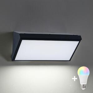 BRILAGI - LED RGBW Venkovní nástěnné svítidlo TRIANGLE 1xE27/12W/230V černá IP65