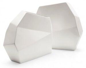 Calligaris Set 2 vázy Origami, lesklé taupe, CS7125