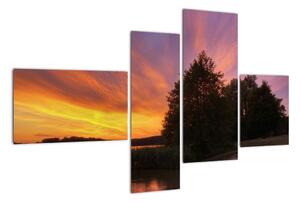 Barevný západ slunce - obraz (110x70cm)