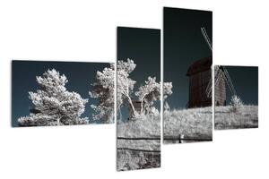 Větrný mlýn, obraz (110x70cm)
