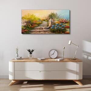 Obraz na plátně Obraz na plátně Květiny strom volně žijících živočichů slunce