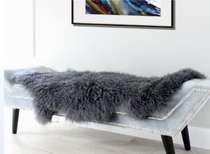 Skinnwille Home Collection Tibetská kožešina Solid Grey, šedá, 95x55 cm