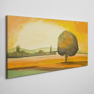 Obraz na plátně Obraz na plátně Malování krajinné strom