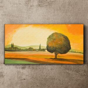 Obraz na plátně Obraz na plátně Malování krajinné strom