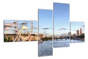 Londýnské oko (London eye) - obraz do bytu (110x70cm)