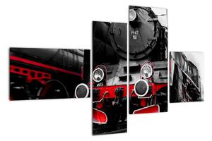 Stará lokomotiva - obraz (110x70cm)