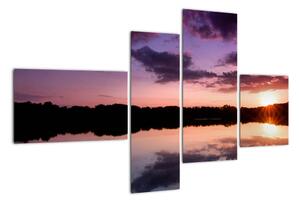 Západ slunce na vodě - obraz na stěnu (110x70cm)