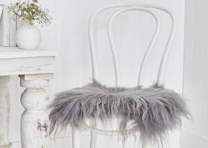 Skinnwille Home Collection Kožešina na židli Molly Brisa, šedá, patchwork, 37x37 cm