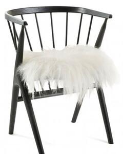 Skinnwille Home Collection Kožešina na židli Molly, bílá, patchwork, 37x37 cm