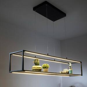 Paul Neuhaus Contura LED závěsná lampa, černá, kov, stmívač