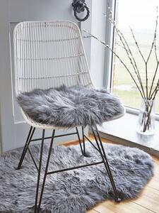 Skinnwille Home Collection Kožešina na židli Molly Brisa, šedá, O35 cm