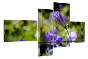Modrá květina - obraz (110x70cm)