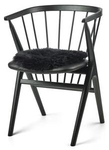Skinnwille Home Collection Kožešina na židli Gently, černá, O34 cm