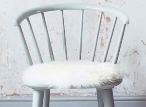 Skinnwille Home Collection Kožešina na židli Gently, bílá, O34 cm
