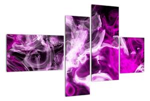 Obraz - fialový kouř (110x70cm)