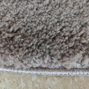 Makro Abra Kulatý koberec vhodný k praní jednobarevný Kamel Cappucino hnědý Rozměr: průměr 80 cm