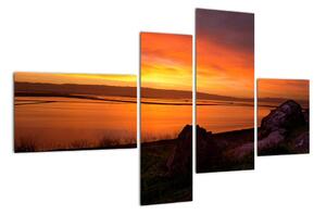 Západ slunce na moři - obraz (110x70cm)