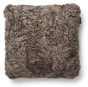 Skinnwille Home Collection Polštář australská kožešina Curly, šedo-hnědá, 45x45 cm
