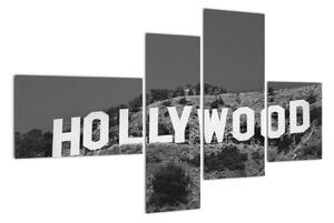 Nápis Hollywood - obraz (110x70cm)