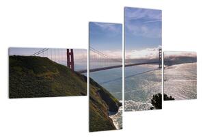 Golden Gate Bridge - moderní obrazy (110x70cm)