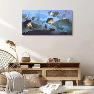 Obraz na plátně Obraz na plátně Malba abstrakce medusa