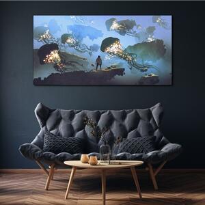 Obraz na plátně Obraz na plátně Malba abstrakce medusa