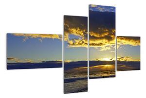Západ slunce na moři - obraz na zeď (110x70cm)