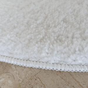 Makro Abra Kulatý koberec vhodný k praní jednobarevný Kamel bílý Rozměr: průměr 100 cm