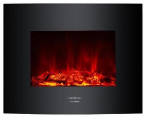 Cecotec Ready Warm 2600 Curved Flames, Vestavěný krb, Zavřené, Elektrický, Černá, Vnitřní, Obdélníkový