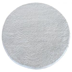 Makro Abra Kulatý koberec vhodný k praní jednobarevný Kamel bílý Rozměr: průměr 80 cm