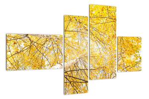 Podzimní listí - moderní obraz (110x70cm)