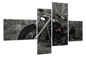 Obrázek motorky - moderní obraz (110x70cm)